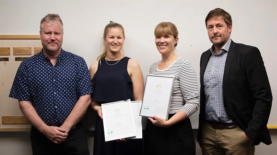 Prisutdelning Bästa exjobb Region JH2019