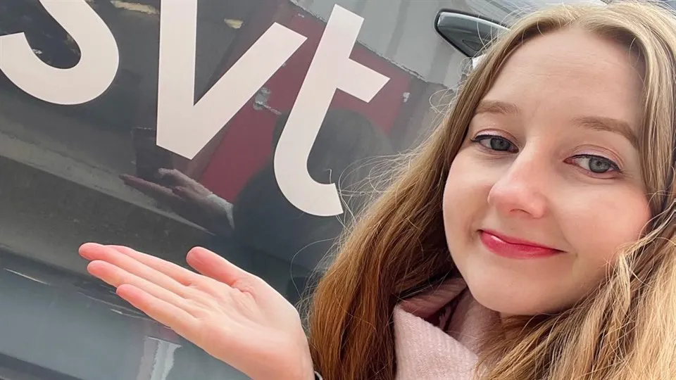  Victoria Champion, journaliststudent, praktik på SVT