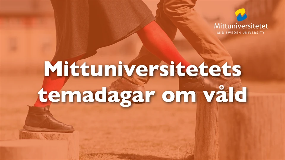 grafisk bild med två ben bakom orange ton.