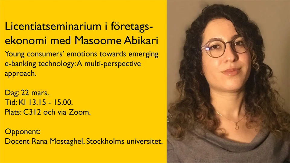 Licentiatsseminarium Masoome Abikari