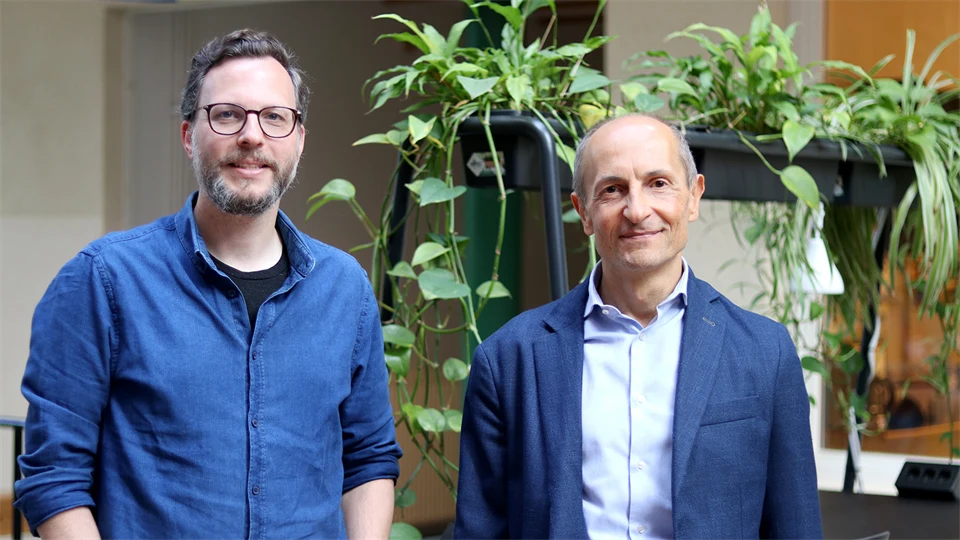 Sebastian Bader and Guest professor Bruno Andó
