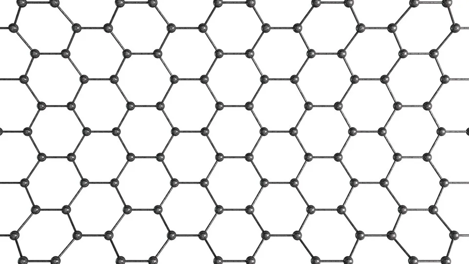 STructural mesh in the form of hexagons.