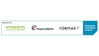 Logotyper för Vinnova, Energimyndigheten och Formas.