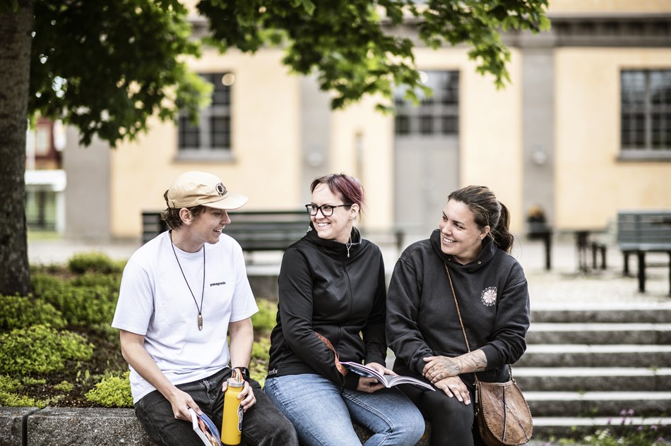 Studenter på Campus.