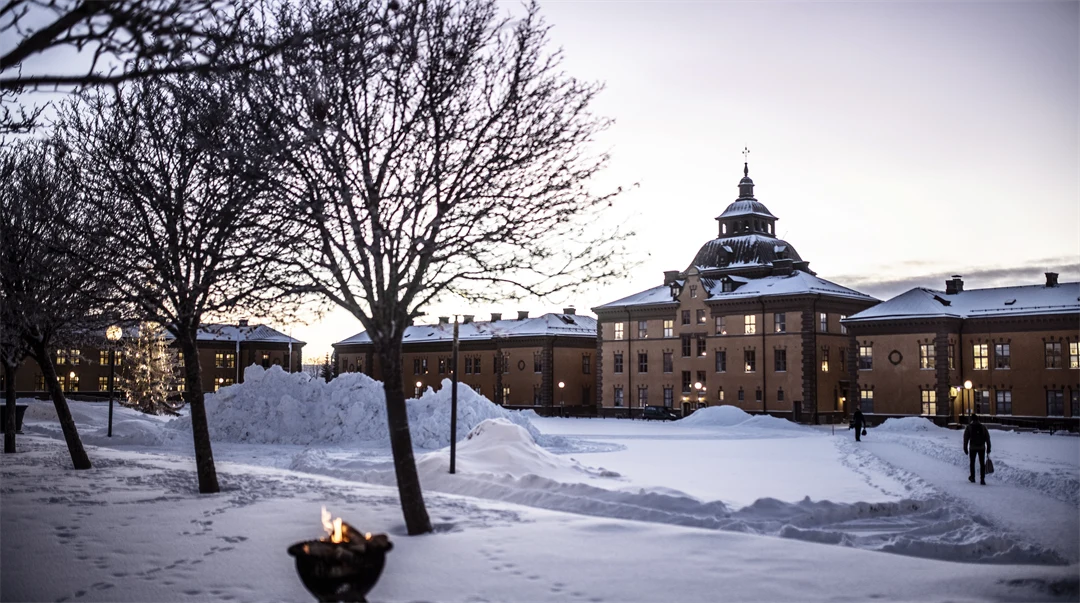 Vinterbilder exteriört campus Östersund