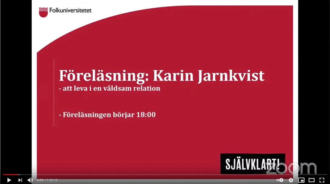 Karin Jarnkvist - att leva i en våldsam relation