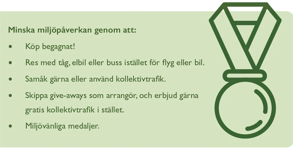 Göteborgsvarvet tips för minskad miljjöpåverkan