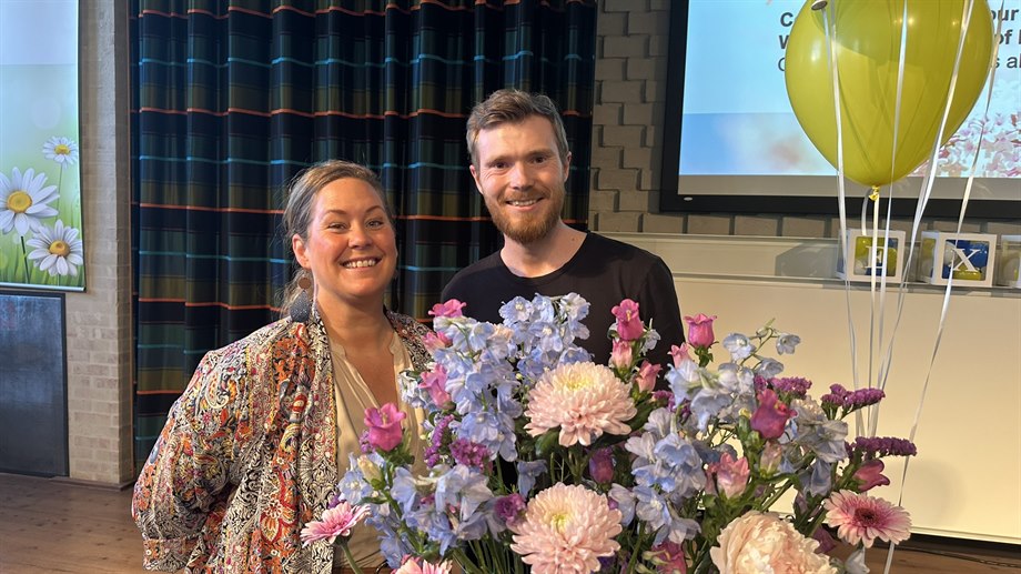 Musicians Lina O Lindström and Magnus Pettersson.