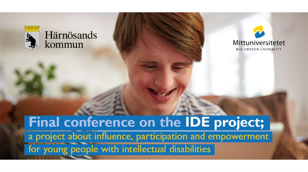 Picture of smiling man in a sofa, text in the picture.