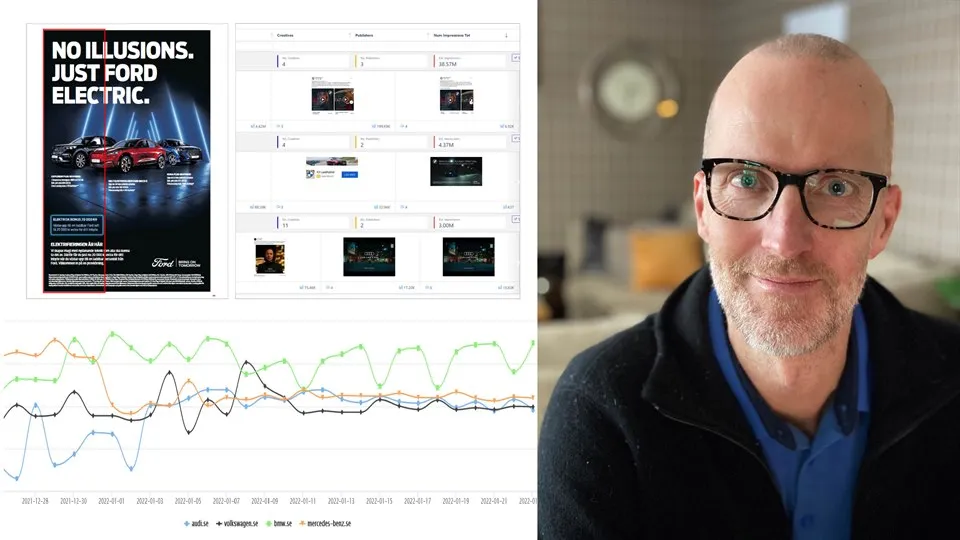 Datagrafik och porträtt på Per Segerström, Media Research