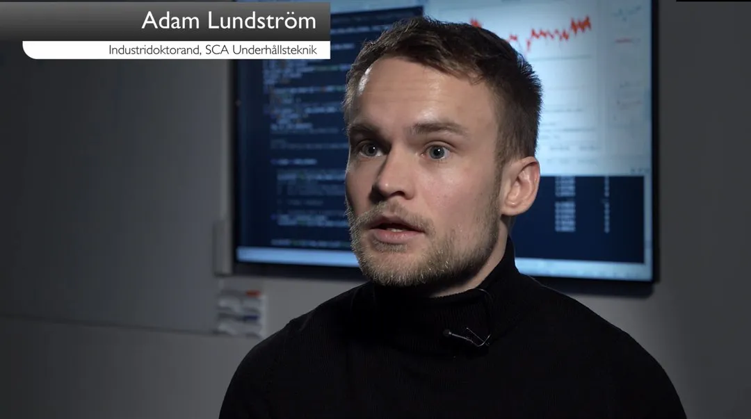Adam Lundström, industridoktorand SCA företagsforskarskolan Smart industry sweden