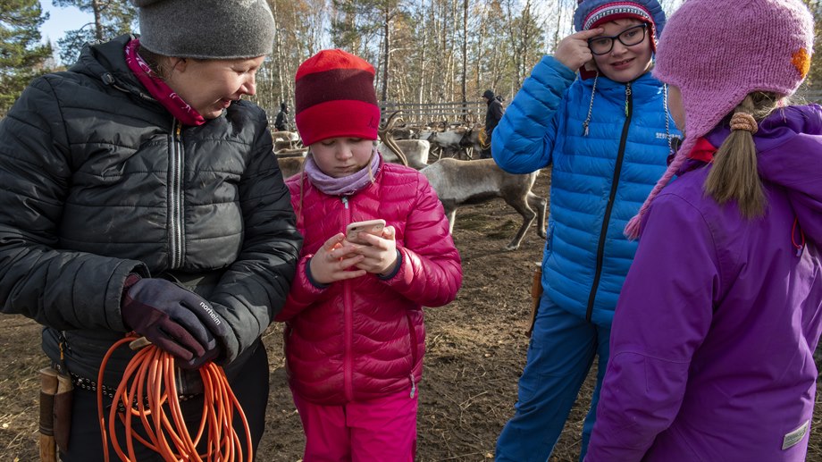 Liisa, Ella och Elise Jåma.
