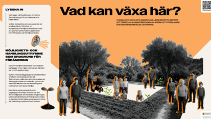 Affisch som beskriver projektet