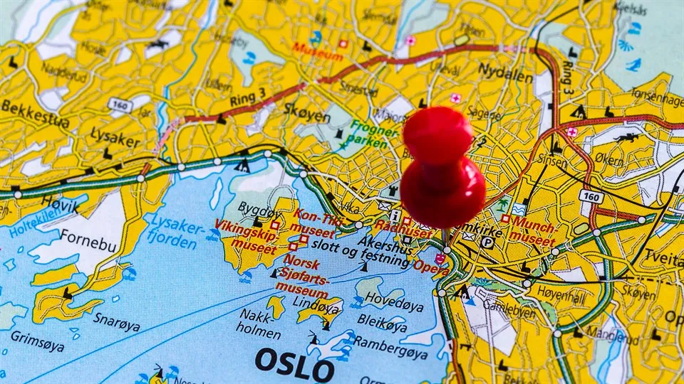 Karta över Oslo